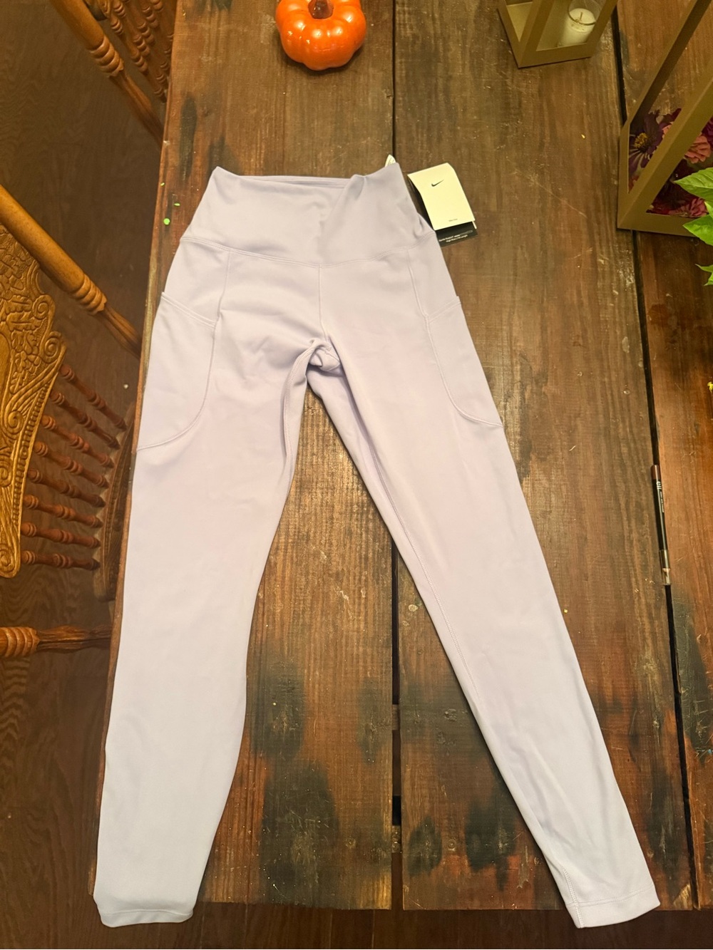 Nike Lavender High-Rise Girls' Pocket Leggings